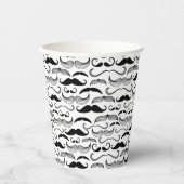 Gobelets En Papier Un Club de Gentlemen's. Moustache motif 2 (Recto)