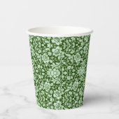 Gobelets En Papier Un damas à fleurs antique (Verso)