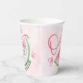 Gobelets En Papier Un dans la pastèque Melon Anniversaire (Droite)