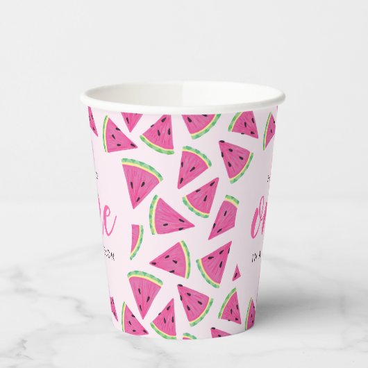 Gobelets En Papier Un dans un melon 1er anniversaire (Gauche)