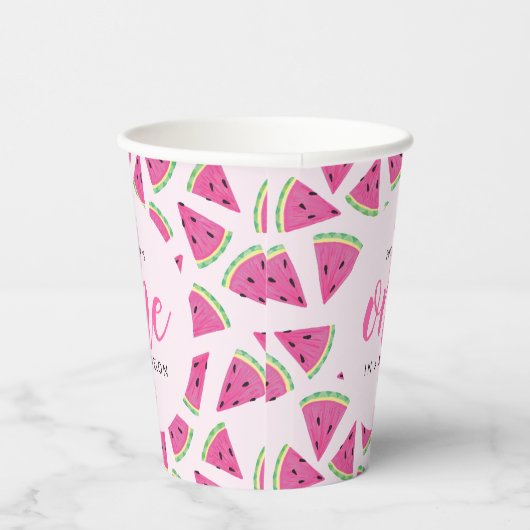 Gobelets En Papier Un dans un melon 1er anniversaire (Droite)
