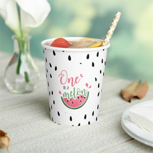 Gobelets En Papier Un dans un Melon Watermelon Premier anniversaire (Insitu)