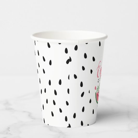 Gobelets En Papier Un dans un Melon Watermelon Premier anniversaire (Droite)