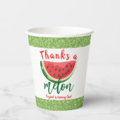 Gobelets En Papier Un dans une Parties scintillant Melon Watermelon P (Recto)
