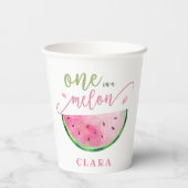Gobelets En Papier Un dans une pastèque melon (Verso)