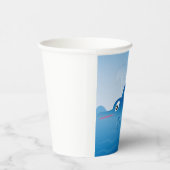 Gobelets En Papier Un dauphin bleu (Droite)