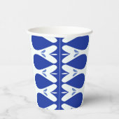 Gobelets En Papier Un design classique blanc et bleu éclatant (Droite)