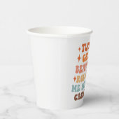 Gobelets En Papier Un Dîner Rétro D'Action De Grâce (Droite)