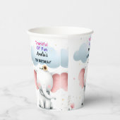 Gobelets En Papier Un éléphant blanc bois Anniversaire 1er anniversai (Droite)