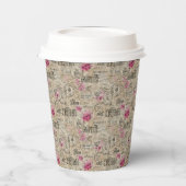 Gobelets En Papier Un Ephémère français série 24 (Gauche)