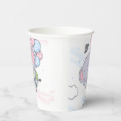 Gobelets En Papier Un Garçon Ou Une Fille Jolie Eléphant Révélation D (Droite)