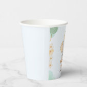 Gobelets En Papier Un joli éléphant sauvage 1er anniversaire (Droite)