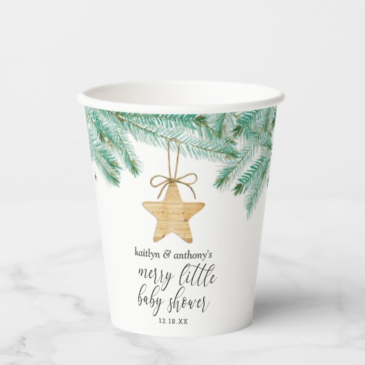 Gobelets En Papier Un joli petit Baby shower (Recto)