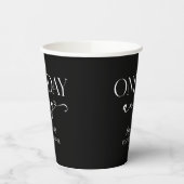 Gobelets En Papier Un Jour De Dîner De Répétition De Mariages Minimal (Gauche)