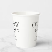 Gobelets En Papier Un Jour De Dîner De Répétition De Mariages Minimal (Gauche)