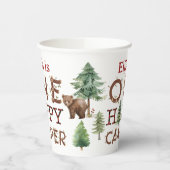 Gobelets En Papier Un Joyeux Camper 1er Anniversaire Coupes de papier (Gauche)