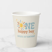 Gobelets En Papier Un Joyeux Garçon, 1Er Voyage Autour Du Soleil (Verso)