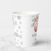 Gobelets En Papier Un joyeux petit Baby shower d'hiver de Noël (Droite)