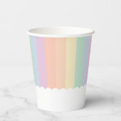 Gobelets En Papier Un lapin est sur le chemin Baby shower fille (Verso)