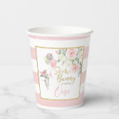 Gobelets En Papier Un lapin tourne une tasse de fête (Verso)