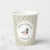 Gobelets En Papier Un Lucky Duck Mallard 1er anniversaire (Verso)