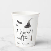 Gobelets En Papier Un mauvais moment | Bonne Halloween (Recto)