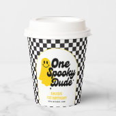 Gobelets En Papier Un Mec Éffrayant Halloween Premier anniversaire (Recto)