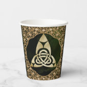 Gobelets En Papier Un noeud de trinité celtique sur les ombres de la  (Verso)