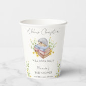 Gobelets En Papier Un nouveau chapitre commence le Baby shower de hér (Verso)