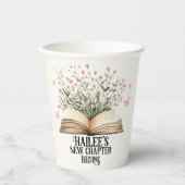 Gobelets En Papier Un nouveau chapitre personnalisé commence le Baby  (Recto)