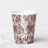 Gobelets En Papier Un papier d'emballage blanc symétrique avec un rep (Droite)