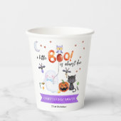 Gobelets En Papier Un petit Baby shower Boo Halloween (Recto)