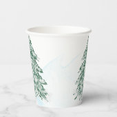 Gobelets En Papier Un petit Baby shower d'hiver de flocon de neige (Verso)