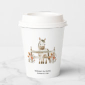 Gobelets En Papier Un Petit Baby shower Fermier | (Verso)