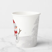 Gobelets En Papier Un petit Baby shower gris flocon (Verso)