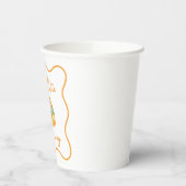 Gobelets En Papier Un petit baby shower orange (Gauche)