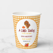 Gobelets En Papier Un Petit Baby shower Turc Tombe Thankgiving (Verso)