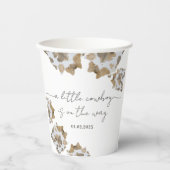 Gobelets En Papier Un petit cowboy est sur le chemin (Recto)