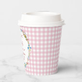 Gobelets En Papier Un Petit Fleur sauvage Est En Chemin - Baby shower (Verso)