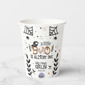 Gobelets En Papier un petit livre est presque attendu Halloween (Recto)