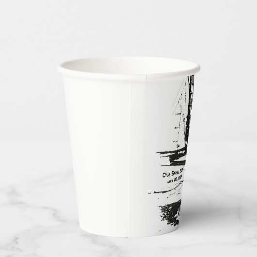 Gobelets En Papier Un Petit Pas Apollo 11 Lune Atterrissage (Droite)