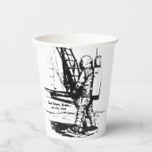 Gobelets En Papier Un Petit Pas Apollo 11 Lune Atterrissage (Recto)