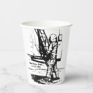 Gobelets En Papier Un Petit Pas Apollo 11 Lune Atterrissage
