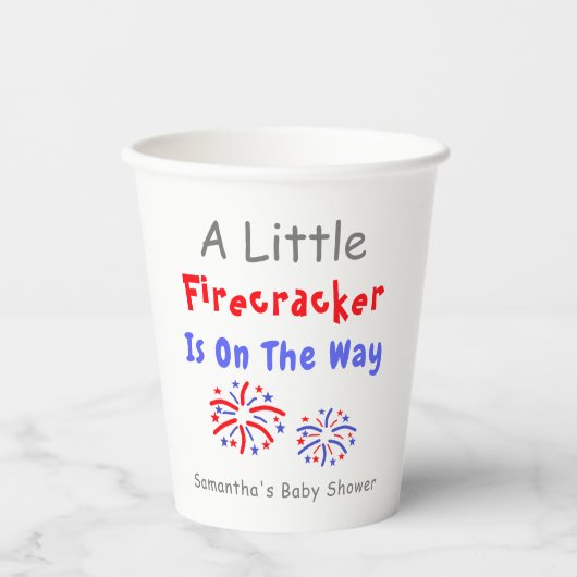 Gobelets En Papier Un Petit Pétard Est En Route (Recto)