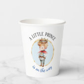 Gobelets En Papier Un Petit Prince Se Trouve Sur Le Chemin Du Baby sh (Verso)