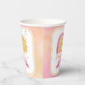 Gobelets En Papier Un petit rayon de soleil Baby shower fille (Droite)