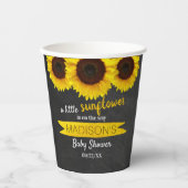 Gobelets En Papier Un Petit Tournesol Est En Route ! Baby shower (Recto)