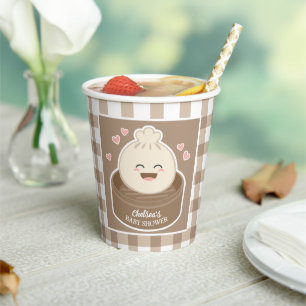 Gobelets En Papier Un peu de dumping est sur le chemin Baby shower