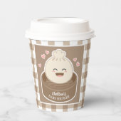 Gobelets En Papier Un peu de dumping est sur le chemin Baby shower (Recto)