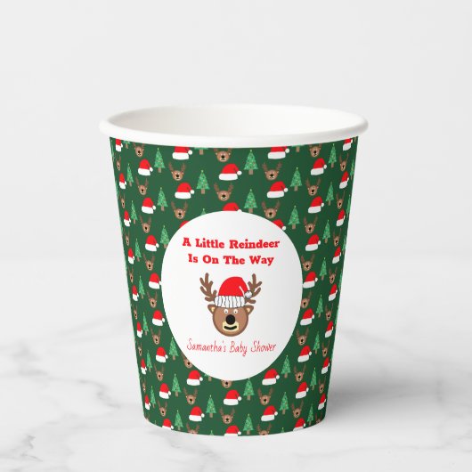 Gobelets En Papier Un Peu De Rinder Est En Route (Recto)